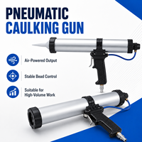 Pistolet pneumatique à débit contrôlé pour mastic, extrusion stable, sortie fiable, outil de calfeutrage robuste, outil de distribution fiable pour vitres automobiles