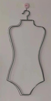 Lady Wire Swimwear Body Chrome Hanger Maillot de bain Display Swim Hanger Durable Gold Swimsuit Hangers for Swimwear