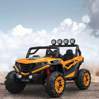 Voiture électrique pour enfants, véhicule tout-terrain à 4 roues, voiture jouet en plastique télécommandée pour garçons et filles de 6 mois à 12 ans