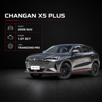 Changan X5 PLUS 2026 1.5T Turbo 7DCT SUV Kompak 5 Kursi Berbahan Bakar Bensin Sunroof Panoramic Kamera 360 Layar 12.3 Inci Setir Kiri Ekspor