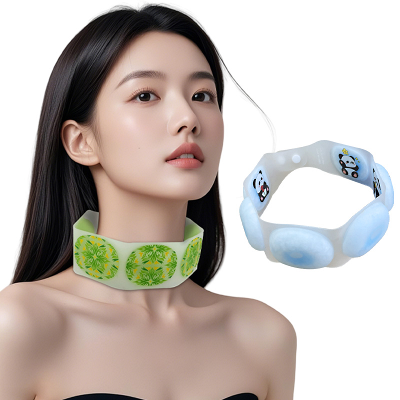 New Arrivals Reusable Portable Cartoon Print Neck Cooling Ring Cooler Ice Packs for Outdoor Workers Running Camping Summer Gift