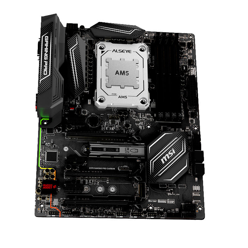 Alseye AM5 Black Color CPU Socket Cover Protector