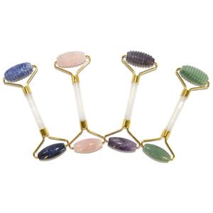 Rullo <span class=keywords><strong>di</strong></span> <span class=keywords><strong>Giada</strong></span> <span class=keywords><strong>Gua</strong></span> <span class=keywords><strong>Sha</strong></span> Naturale Anti-Età in Sodalite, Strumento per Massaggio dei Punti <span class=keywords><strong>di</strong></span> Agopuntura, Promuove l'Assorbimento Corporeo, Modello LRYS - Product Image 2