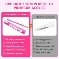 Support magnétique personnalisé en acrylique transparent pour tuiles de mahjong américain, accessoires de jeu avec taille réglable, service OEM
