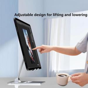 Soporte Flexible Personalizable de Aleación de Aluminio para Teléfono Móvil y Tableta, Soporte de Escritorio Plegable y Portátil, Altura Ajustable, Adhesivo - Product Image 5