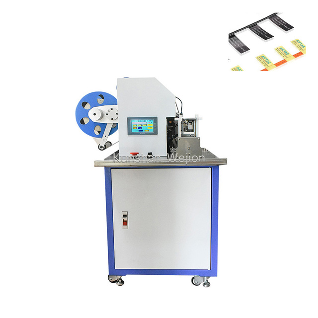 2600 Semi Automatic Cable Flag Folded Electronic Wire Labeling Machine / Plastic Tube Label Equipment