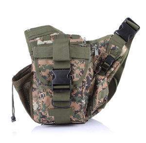 Bolsa de Mensajero Táctica Impermeable para Exteriores DFSB01-1 con Bolsillo para Botella, Material Superior de Gamuza para Sillín de Bicicleta y Cámara - Product Image 1