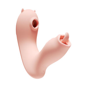 앱 제어 여성용 에로틱 섹스토이 바이브레이터 10단 진동 혀로 핥기 흡입 클라이맥스 자극 성인용품 - Product Image 1