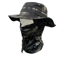 Conjunto de Gorro de Camuflaje Táctico para Ciclismo y Montañismo de Poliéster para las Cuatro Estaciones, con Capucha y Máscara Facial