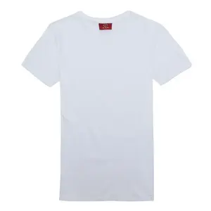 Stokta 160 gsm % 100% pamuk beyaz renk T-shirt unisex nefes düz halka bükülmüş T-shirt büyük ölçekli aktivite pamuk tişörtleri