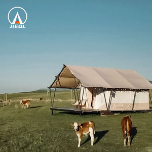 Nouvelles Maisons en Bois de Luxe Glamping Tente Safari avec des Caractéristiques Ignifuges et Imperméables pour le Camping en Plein Air, les Stations Balnéaires ou l'Utilisation Familiale - Product Image 1