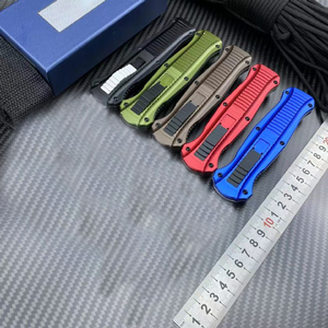 Couteau de camping Micro Tech Dragon III édition aluminium, haute qualité, outil EDC de poche, acier inoxydable, manche en aluminium OEM - Product Image 1