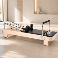 Tmax Yeni Gelen Alman Malı Pilates Reformerı Masif Akçaağaç Ahşap Ayarlanabilir Çok Amaçlı  Ticari Sınıf CE Onaylı Fonksiyonel Pilates Reformer Aleti