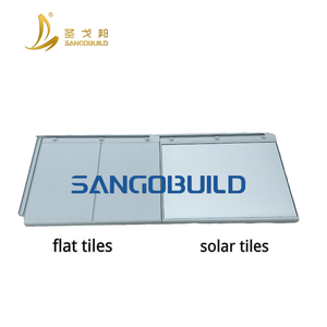 Materiales <span class=keywords><strong>de</strong></span> Construcción, Tejas <span class=keywords><strong>de</strong></span> Pizarra BMC Negras Impermeables e Ignífugas con Tejas Solares - Product Image 4