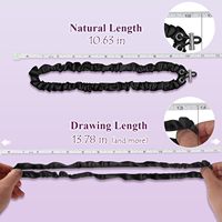Vente en gros d'attaches à cheveux personnalisées réglables en satin de soie pour filles bandeaux à cheveux réutilisables ultra longs en satin chouchous