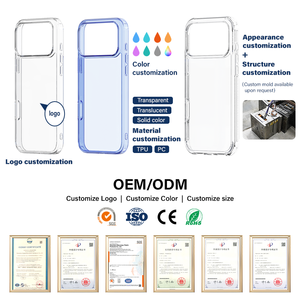 Funda rõ ràng tùy chỉnh bán buôn điện thoại di động và bao gồm điện thoại di động trong suốt trường hợp PC trường hợp điện thoại cho Iphone 17 Pro Max - Product Image 2