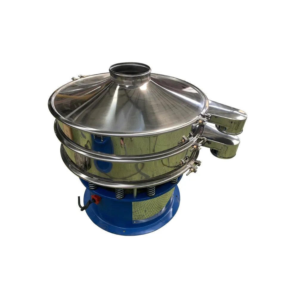 woter flour vibration sieve circular rotary rubber granules vibrating screening machine mobile vibrating screener