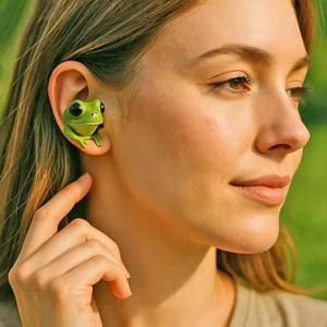 Audífonos Inalámbricos TWS Portátiles con Diseño de Animales en 3D, Audífonos con Orejas de Rana - Product Image 5