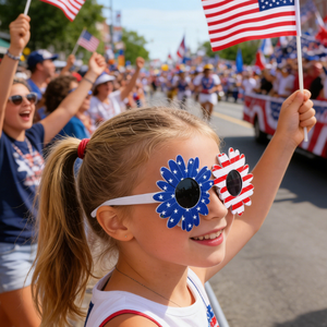 Occhiali da Sole per il Giorno dell'Indipendenza Americana, 4 Luglio, Patriotici USA, per il Memorial Day, Alta Qualità, a Forma di Chitarra, per Feste - Product Image 3