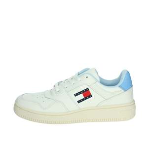 Zapatillas <span class=keywords><strong>Tommy</strong></span> <span class=keywords><strong>Jeans</strong></span> Blancas y Azul Claro para Mujer, Estilo Deportivo - Product Image 1