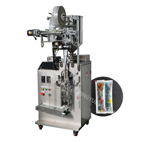 Automatic Grade Electric Steel Sachet Packaging Machine for Chili Sauce Film & Foil Core Motor Component Chemical Application