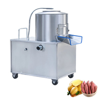Commerciële automatische aardappelchips schil- en snijmachine voor het maken van aardappelchips