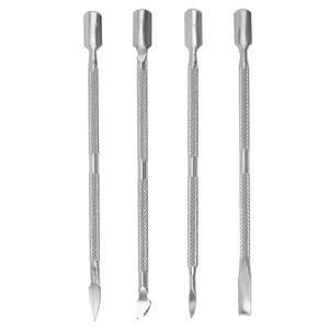 Empujador de Cutículas de Acero Inoxidable, Herramienta de Manicura y Pedicura, Lima de Uñas, Removedor de Cutículas y Piel Muerta - Product Image 1