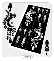 Pochoirs de tatouage temporaire simple OEM en gros pour femmes, pochoirs de peinture corporelle motif lune, modèles d'autocollants de tatouage corporel imperméables