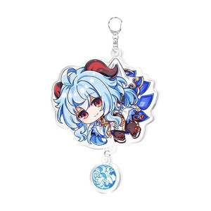 Vente en gros blanc transparent double face logo personnalisé <span class=keywords><strong>Genshin</strong></span> <span class=keywords><strong>Impact</strong></span> <span class=keywords><strong>porte</strong></span>-clés personnage de dessin animé <span class=keywords><strong>porte</strong></span>-clés acrylique époxy - Product Image 2