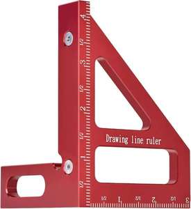 45 ° 90 ° công cụ phần cứng Cai Trị Metric inch dòng Cai Trị Tripod công cụ chế biến gỗ tùy chỉnh OEM ODM cho Diy vẽ đường dịch vụ - Product Image 3