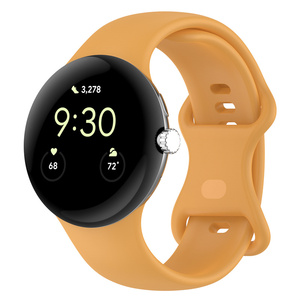 Kleurrijke Gesp Custom Logo Sport Zachte Siliconen Smart Horlogebandje Voor Google Pixel Horloge 4 41Mm Band Pixel <span class=keywords><strong>3</strong></span> <span class=keywords><strong>2</strong></span> 1 - Product Image 6
