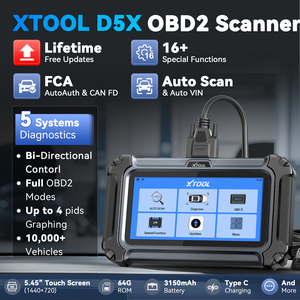 XTOOL D5X Universelles Fahrzeug-Diagnosegerät OBD Kfz-Diagnoseausrüstung mit 16+ Rücksetzfunktionen Lebenslange Kostenlose Updates Aktive Tests - Product Image 6