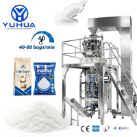 Machine d'emballage verticale automatique YH à plusieurs têtes de pesage pour sucre et sel comestible, 500g-1kg