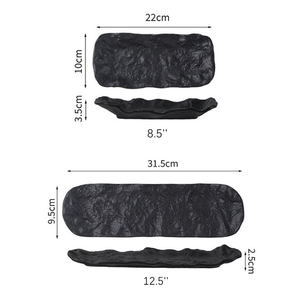 จานซูชิทำจากเซรามิกทรงสี่เหลี่ยมผืนผ้าถาดสำหรับเสริฟผลไม้ซาชิมิสลัดเสริฟจานสำหรับร้านอาหาร - Product Image 2