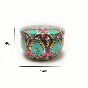 Wholesale Metal <b>Candle</b> Container 4oz Eco-Friendly Empty Metal <b>Tin</b> Candlestick Holder Custom Print Design Scented <b>Candle</b> Storage - Product Image 6