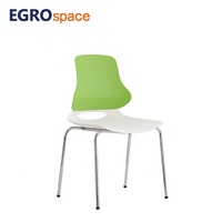 Chaise de réunion empilable EGROspace pour conférence, réception, salle d'attente, formation, bureau et visiteurs
