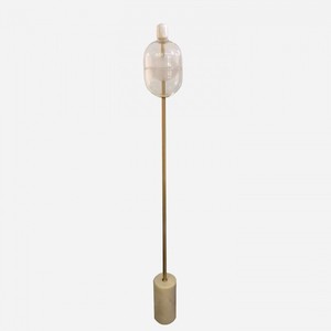 โคมไฟตั้งโต๊ะแก้วสไตล์มินิมอลหลังสมัยใหม่สำหรับห้องนั่งเล่น โคมไฟข้างเตียงสไตล์นอร์ดิก ดีไซน์หินอ่อนสุดสร้างสรรค์ ใช้พลังงานจากไฟบ้าน/แบตเตอรี่ - Product Image 2