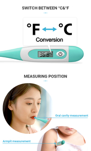 Thermomètre numérique d'usine en ABS, étanche, pour usage buccal, mesure de la température corporelle basale, planification familiale, fertilité, <span class=keywords><strong>ovulation</strong></span> - Product Image 5