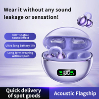 Écouteurs Bluetooth AliSelect Q71 à clip d'oreille, commande tactile intelligente, écouteurs sans fil de haute qualité, design boucles d'oreilles, Bluetooth