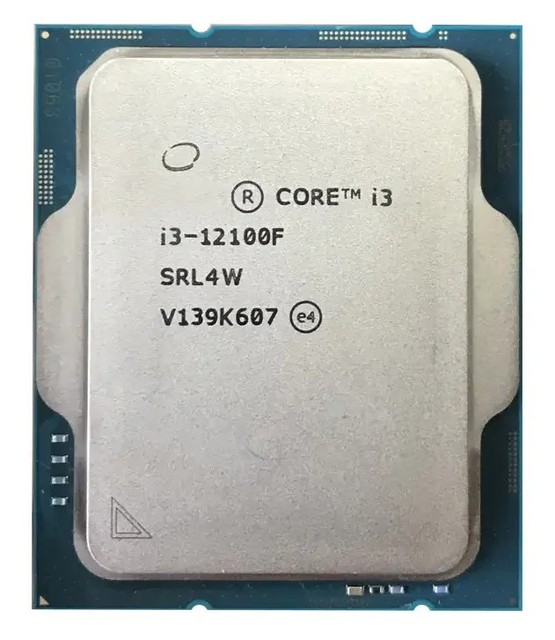 Core Processor I3-12100F Core I3 12th Gen 4Core 3.30 GHz 58W Desktop CPU I3 12100F