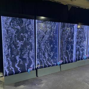 Panel de pared de burbujas de agua danzante de acrílico con iluminación LED multicolor - Product Image 4
