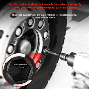 22 Pc 1/2 In Hex Socket Set For <b>Pneumatic</b> Air Ratchet <b>Tools</b> - Product Image 5