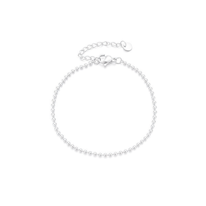 Amy Amy <b>Ball</b> Chain <b>Bracelet</b> 925 Silver Minimalist Design For Women Everyday Wear - Product Image 4
