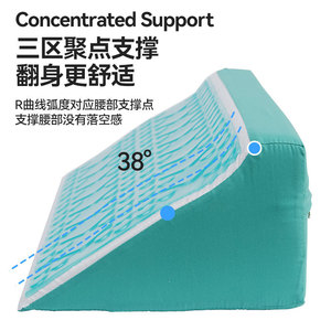 แผ่นรองพยาบาลแบบเจล 600x350x150 มม. รูปทรงสามเหลี่ยม บรรเทาแรงกด สำหรับผู้สูงอายุและสตรีมีครรภ์ - Product Image 5
