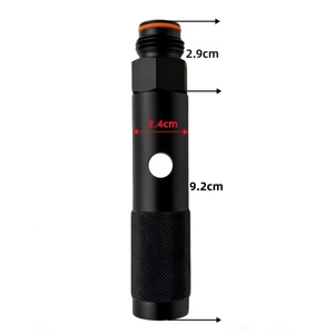 Adaptador de Cartucho de CO2 de Cambio Rápido Zimakyfa de 12g, Aleación de Aluminio Negra (QPJT-G1/2) para Tanque de CO2 con Rosca G1/2-14 - Product Image 6