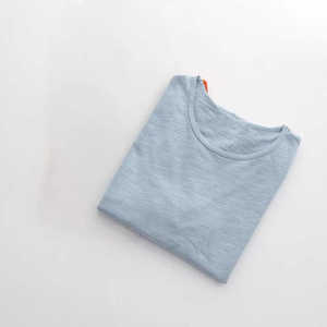 เสื้อยืด unisex เสื้อยืดผ้าฝ้าย100% ทึบลายว่างเปล่าเป็นมิตรพิมพ์ฉลากส่วนตัว - Product Image 5