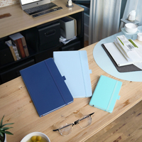 Carnet portable A5 personnalisé à couverture rigide, reliure à spirale, pour étudiants et professionnels, en cuir PU souple et durable, papeterie