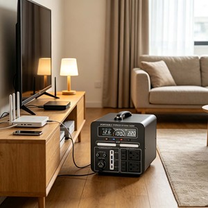 Batería de Almacenamiento de Energía Portátil LiFePO4 de 600W, 220V, Fuente de Alimentación de Respaldo para Exteriores con Estación de Energía Portátil para Camping y Hogar - Product Image 1