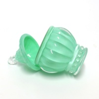 LANGXU Cadeaux de mariage Petit bocal à bonbons en verre Forme de citrouille Vente en gros Conteneur alimentaire Rangement de table pour bouteilles Décoration intérieure