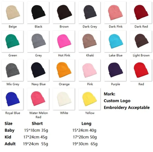 Bonnet tricoté personnalisé avec logo pour adultes, enfants et bébés – Idéal pour l'automne, l'hiver, le ski et le patinage en extérieur - Product Image 2